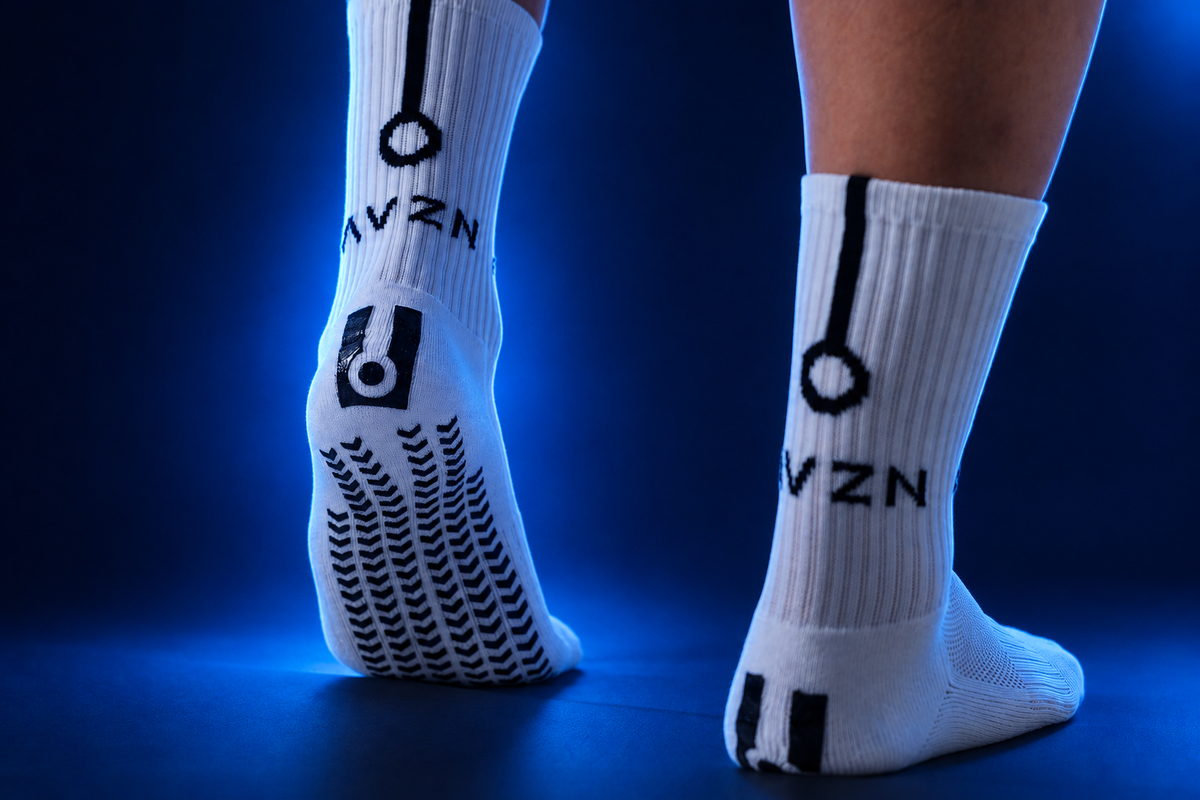 AVZN Elite Grips - First in Australia with Heel Grip Technology | Anti-Blister Grip Socks